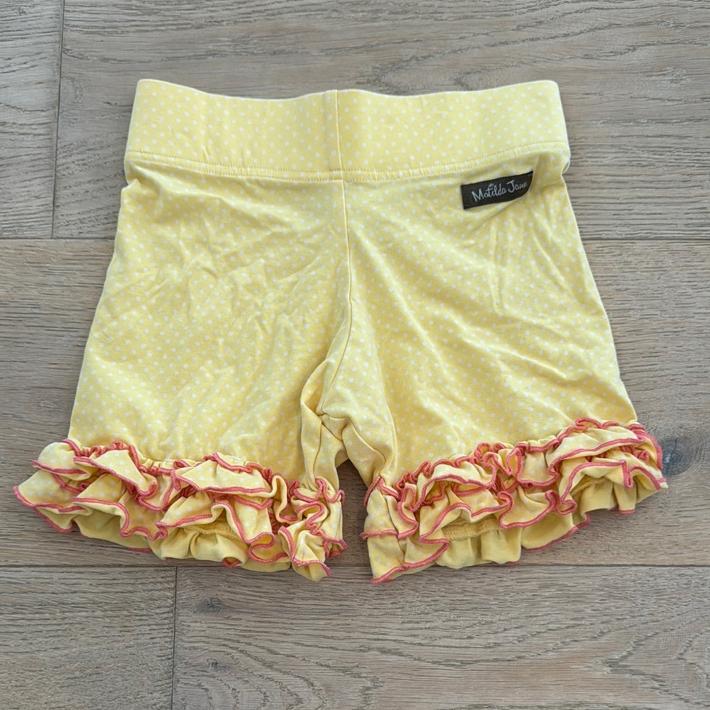 Matilda Jane Yellow Polka Dot Ruffle Shorties